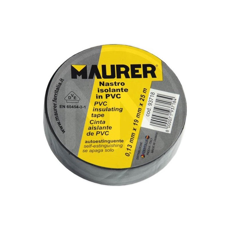 nastro isolante in pvc GRIGIO maurer