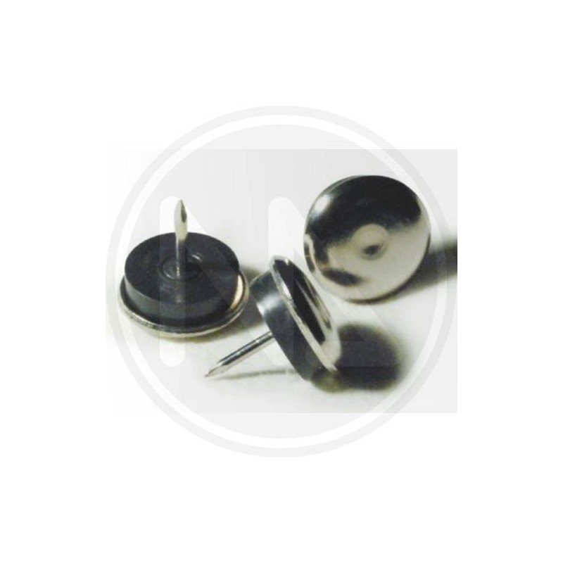 SCIVOLI IN METALLO SILVER CON GOMMA E CHIODO MAURER