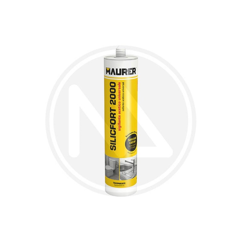 SILICONE ACETICO "SILICFORT 2000 BIANCO" MAURER SILICONE ACETICO "SILICFORT 2000 BIANCO" MAURER