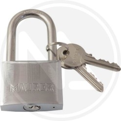 LUCCHETTO AD ARCO LUNGO IN ACCIAIO INOX MAURER