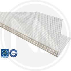 PARASPIGOLO IN PVC CON RETE PER INTONACO MAURER