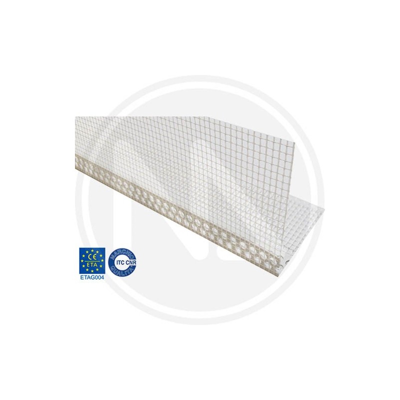 PVC SCREEN CORNER WITH NET FOR PLASTER MAURER