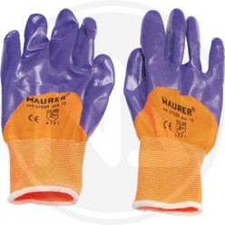 GUANTI DA LAVORO IN NITRILE "GLOVEX II" MAURER