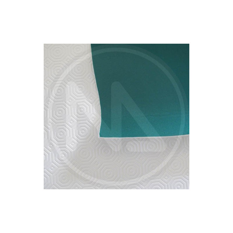 RUBBER TABLECLOTH "MOLLETTONE" WHITE AND GREEN MAURER