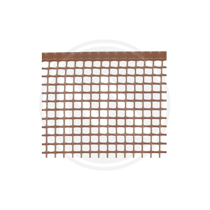 BROWN PVC WOVEN NET WITH SQUARED MESH PAPILLON