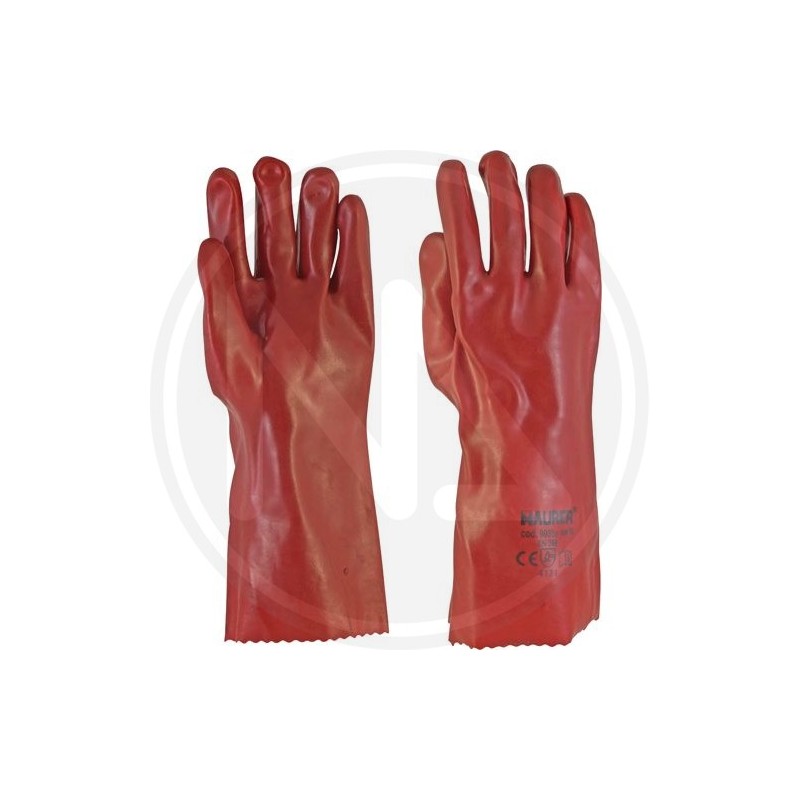 100% PVC GLOVEX "ROSSO" MAURER