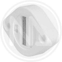 ADJUSTABLE BELT GUIDE WITH BRUSH