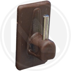 GANCIO PER BRIS BRIS RETTANGOLARE In PVC MARRONE
