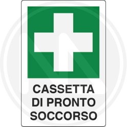 CARTELLo SEGNALETICo di sicurezza "CASSETTA PRONTO SOCCORSO"