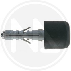 PARACOLPO IN GOMMA NERO con TASSELLO IN NYLON fischer