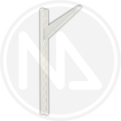 SHELF PROFILE IN WHITE painted STEEL