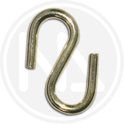 BRASSED "s" chain links for picture frame stands
