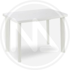 WHITE RESIN TABLE "FARETTO"