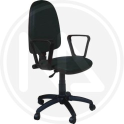 OFFICE CHAIR "THEMA" ECOPELLE BLACK