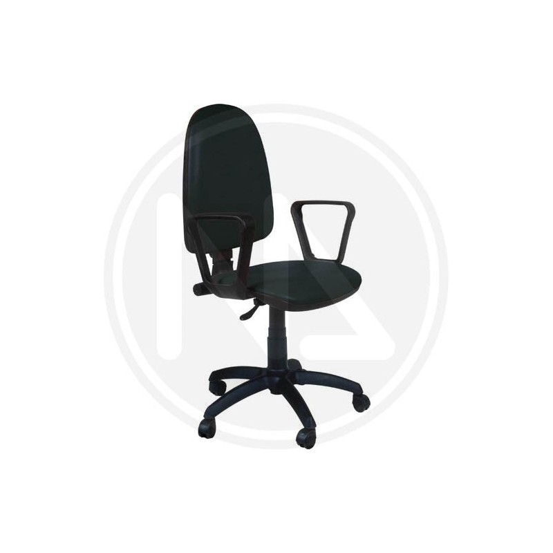 OFFICE CHAIR "THEMA" ECOPELLE BLACK