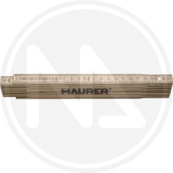 NATURAL wood folding rule birch maurer