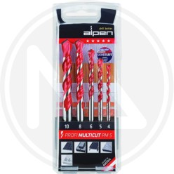 UNIVERSAL SET DRILLS "PROFI MULTICUT PM5" ALPEN