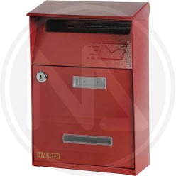 CASSETTA POSTALE per esternO "signal ROSSO MARTELLATO" maurer