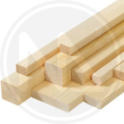 listellO in legno abete grezzo 10 MM