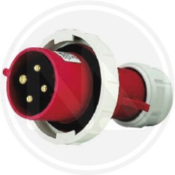 industrial movable straight plug 3p+t ip 67 red maurer PLUS