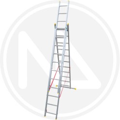 ALUMINIUM EXTENDING TRIPLE LADDER MAURER