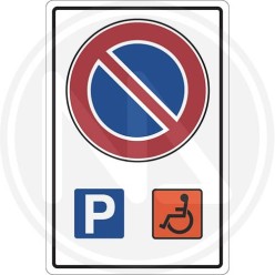 SEGNALETICA STRADALE "PARCHEGGIO DISABILE"
