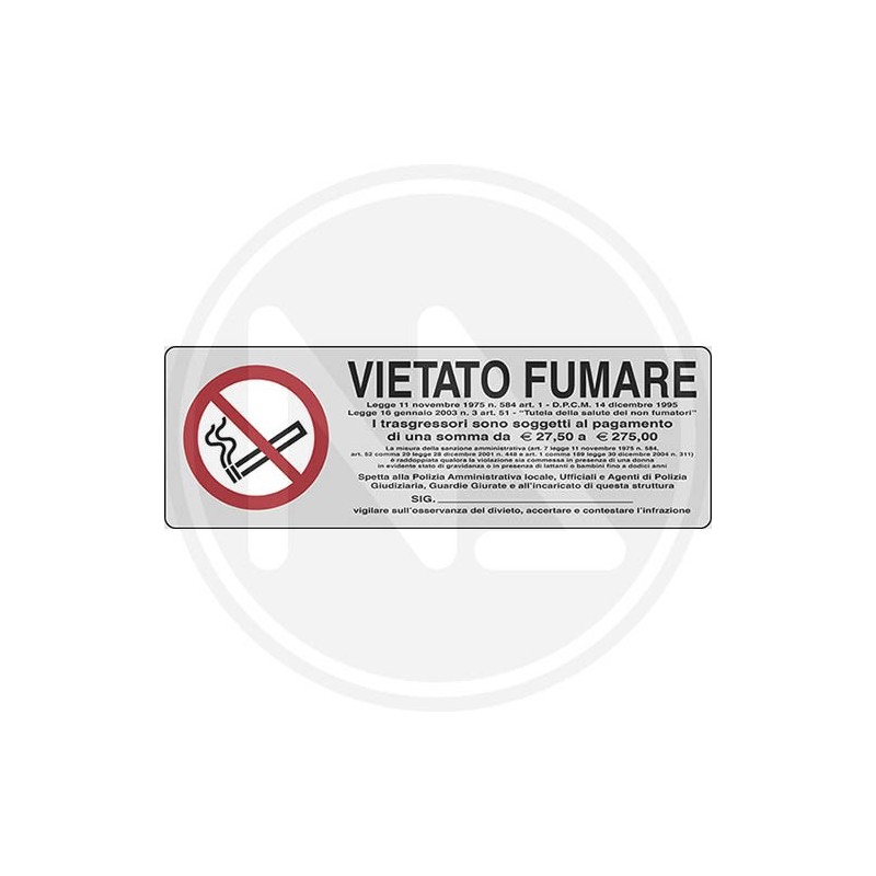 ADHESIVE SIGNS FOR INFORMATIONS SILVER COLOUR "SMOKING PROHIBITED" ADHESIVE SIGNS FOR INFORMATIONS SILVER COLOUR "SMOKING PROHIBITED"