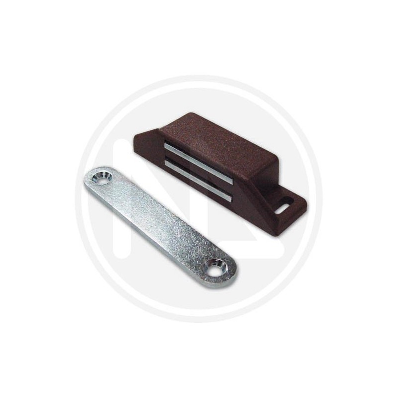 BROWN rectangular magnetic lock for furniture doors 658 BROWN rectangular magnetic lock for furniture doors 658