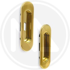 handle for sliding door gold oval recess