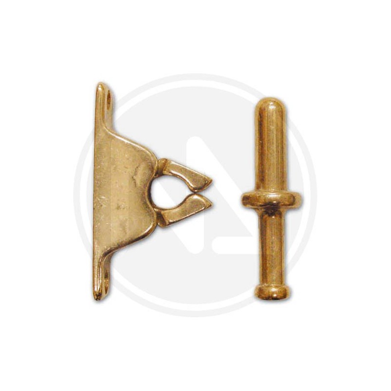 FERMAPORTA A PINZA in ottone