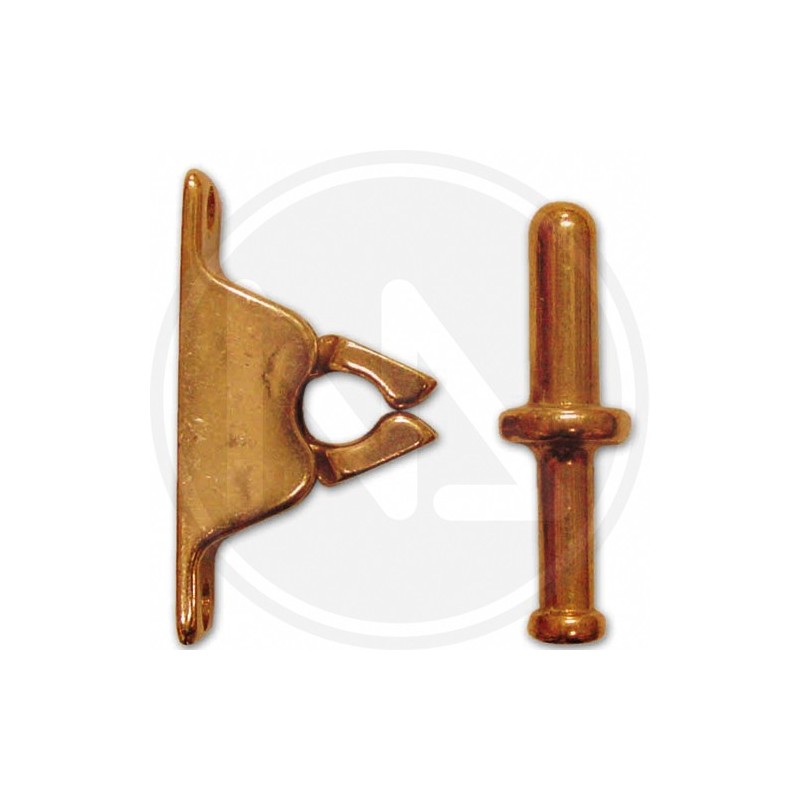 FERMAPORTA A PINZA in ottone