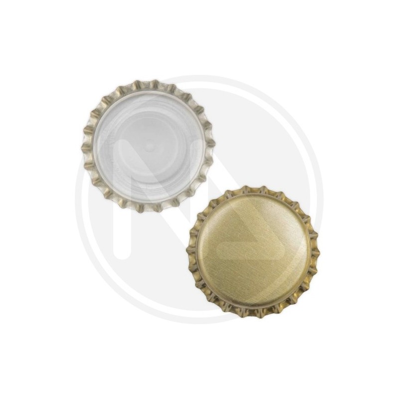 TAPPO A CORONA TIPO ANONIMO ORO BRUNITO BUSTA 100 PZ.