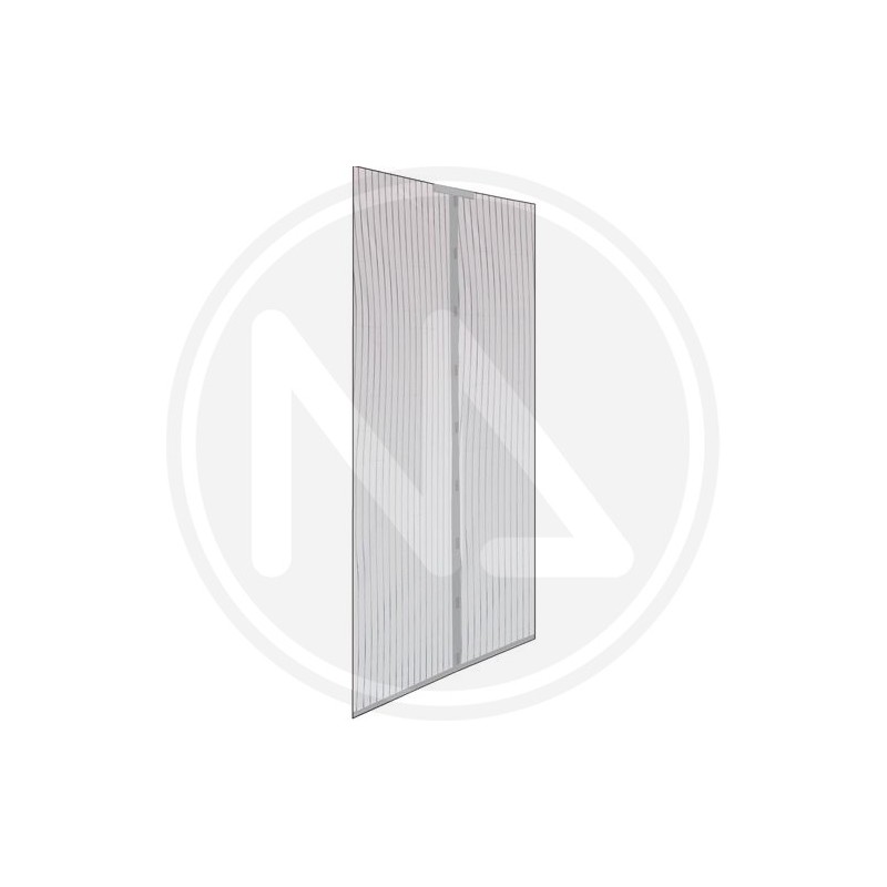 grey MOSQUITO NET With VELCRO for MAGNETIC STRIPED DOORS