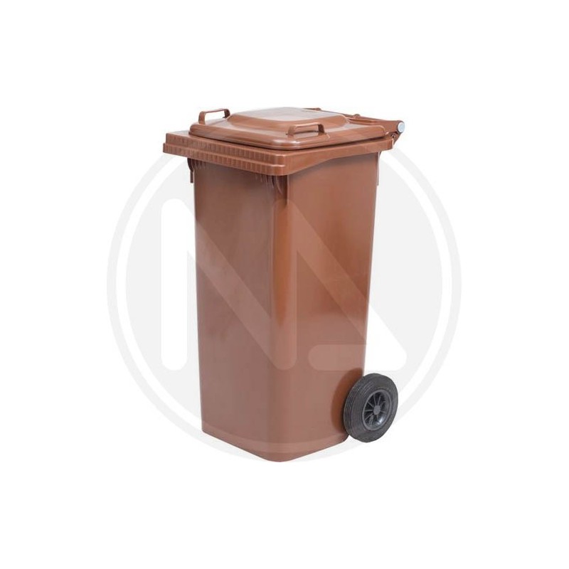 BIDONE PER RIFIUTI 120 LT marrone
