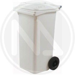 BIDONE PER RIFIUTI 120 LT bianco