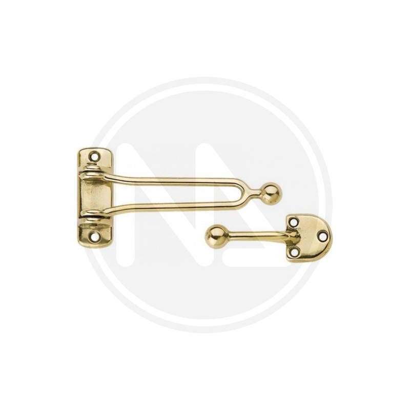SHINY brass security hook for door