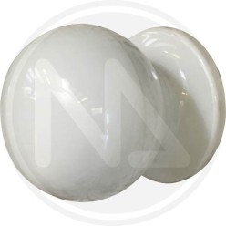 WHITE resin knob for main door 70 mm.