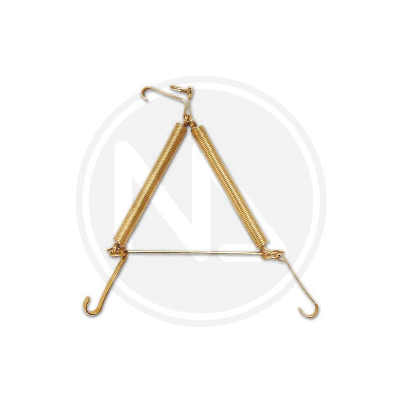 steel dish stand with spring