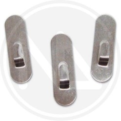 GANCIO ADESIVO in acciaio satinato "inox mini"