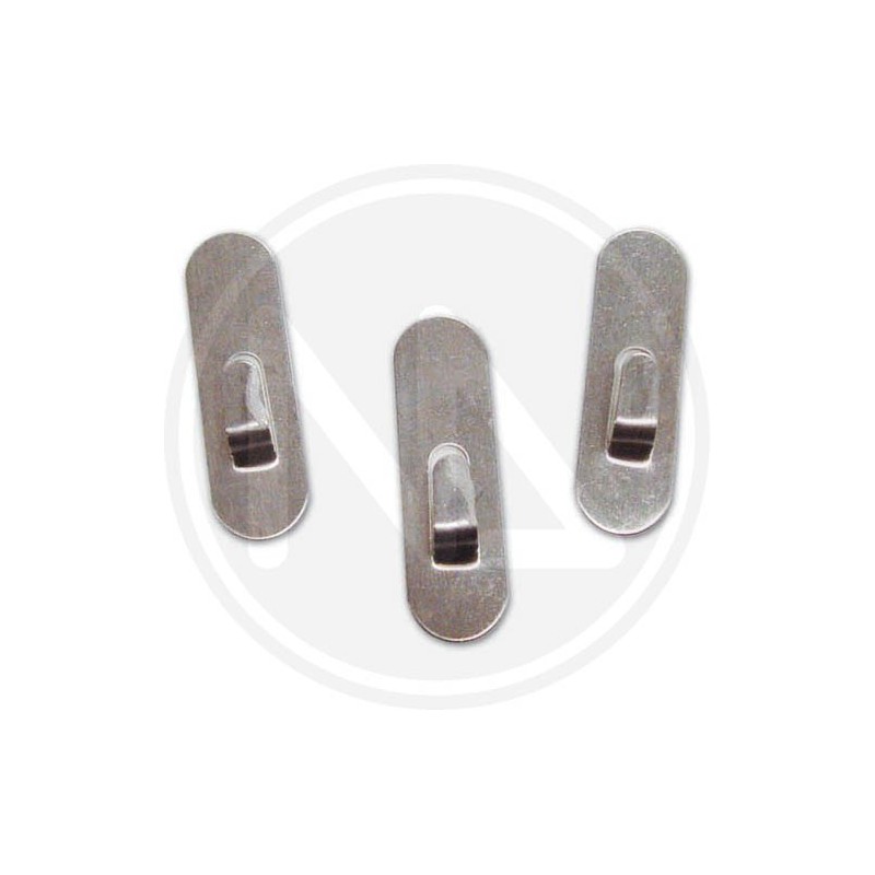 polished steel adhesive hook "inox mini"