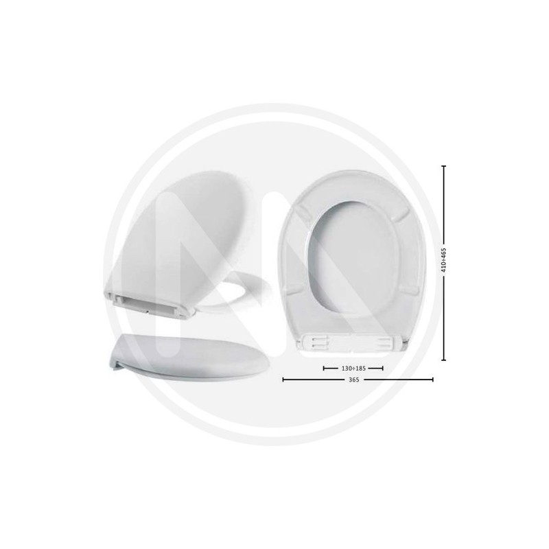 sedile per vaso wc in resina "boxer"