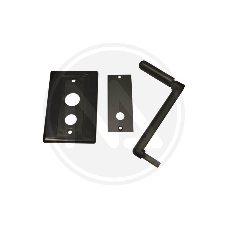 kit covering plate + handle for outside rope winch for window kit covering plate + handle for outside rope winch for window