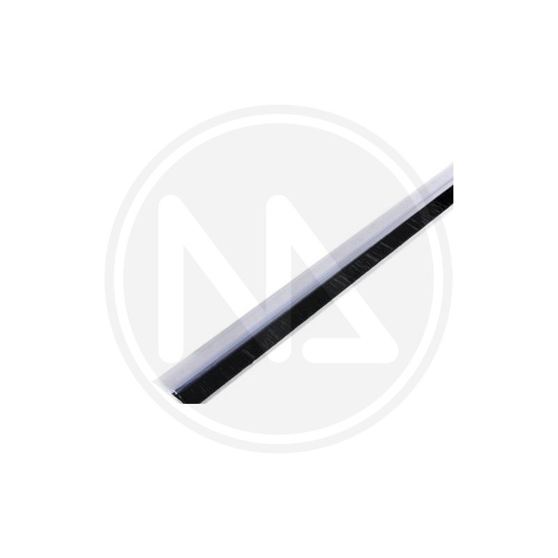CRISTAL rigid draught excluder with brush for the bottom of the door maurer