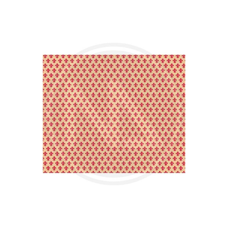 SELF ADHESIVE PLASTIC ROLL "FLORENCE LILY RED"