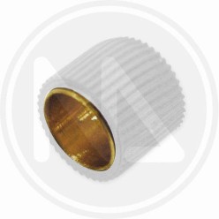 brass and rubber round shelf support "2077"