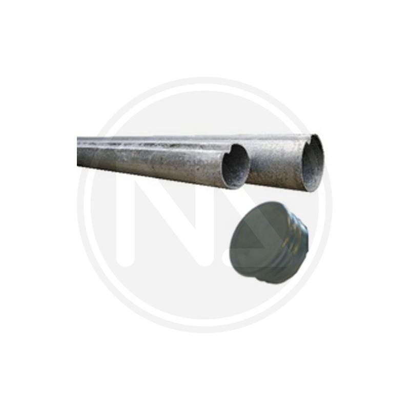 TUBULAR SIGNAL POLE IN GALVANIZED STEEL WITH CAP