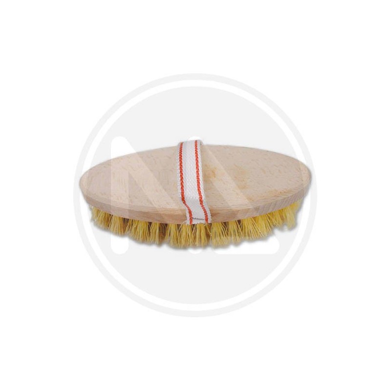 SPAZZOLA CAVALLO IN pvc con supporto in legno
