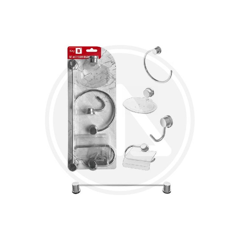 SET ACCESSORI BAGNO 5 pz ABS