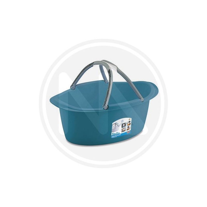 cestA PORTABIANCHERIA OVALE CON MANICI "STELLA"