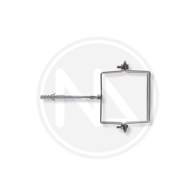 square collar for rain pipes "scp v" fischer